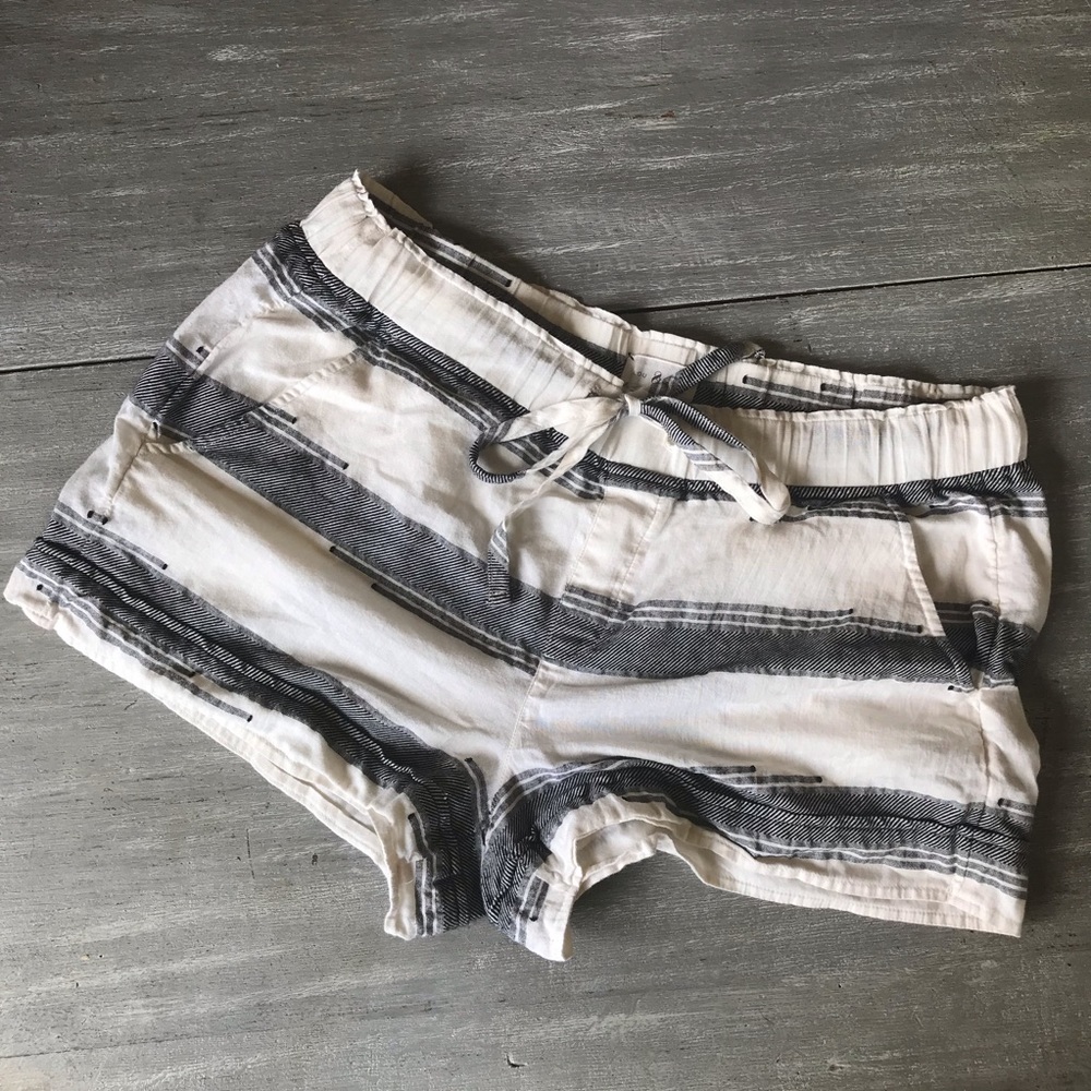 Lou & Grey Striped Drawstring Shorts